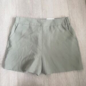 NWT Nine West‎ 4.5" Olive Green Elastic Waist Casual Dress Short Size Medium